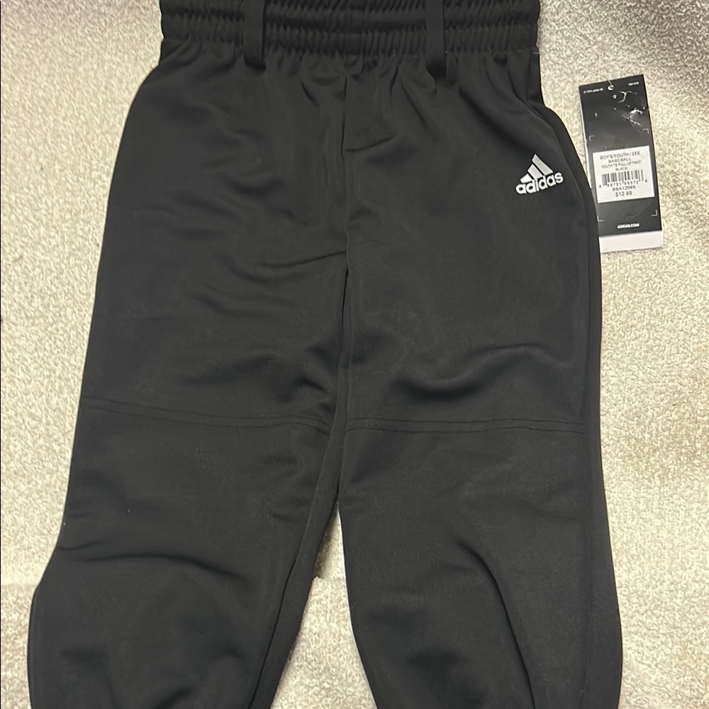 Adidas Kids Black baseball pants - Picture 1 of 3